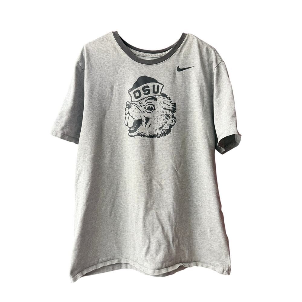 Nike Men's OSU Gray Beaver Graphic Short Sleeve T-Shirt XXL Collegiate